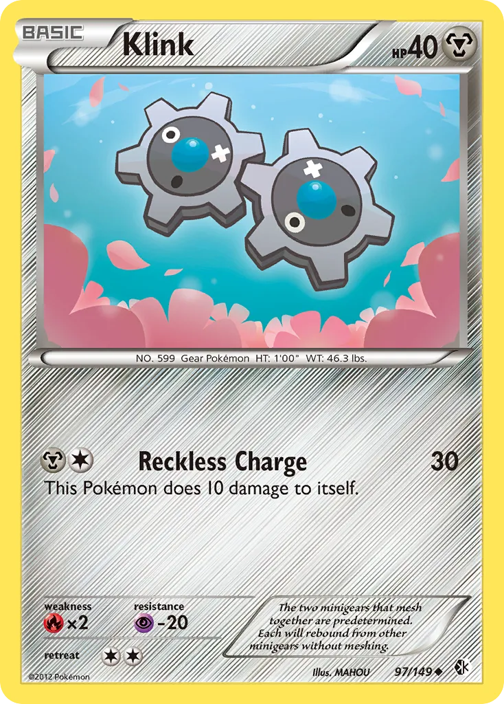 2012 Boundaries Crossed Klink Uncommon #097/149 Uncommon card image
