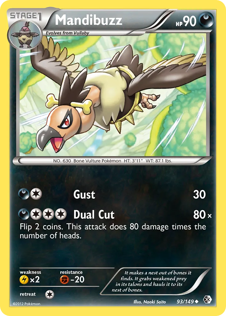 2012 Boundaries Crossed Mandibuzz Uncommon #093/149 Uncommon card image