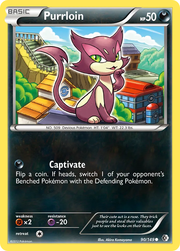 2012 Boundaries Crossed Purrloin #090/149 Common card image