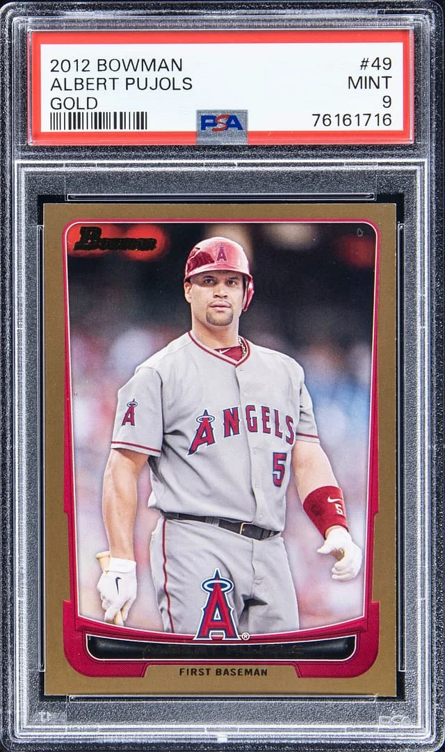 2012 Bowman Albert Pujols Gold #49 card image