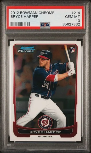 2012 Bowman Chrome Bryce Harper #214 card image