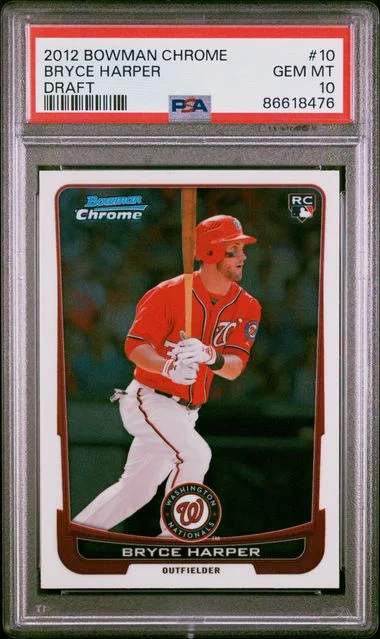 2012 Bowman Chrome Draft Bryce Harper #10 card image