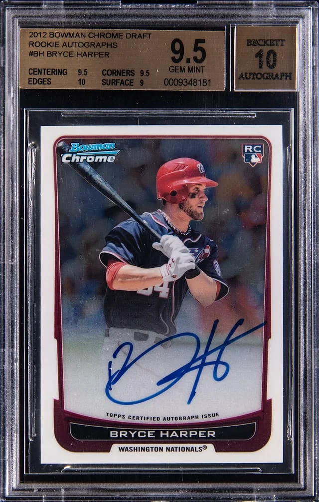 2012 Bowman Chrome Draft Bryce Harper Autograph #RA-BH card image