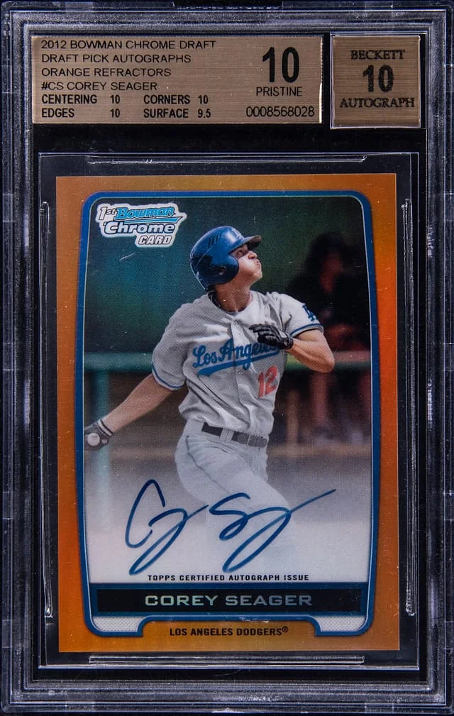 2012 Bowman Chrome Draft Corey Seager Picks & Prospects Autograph #BCA-CS card image