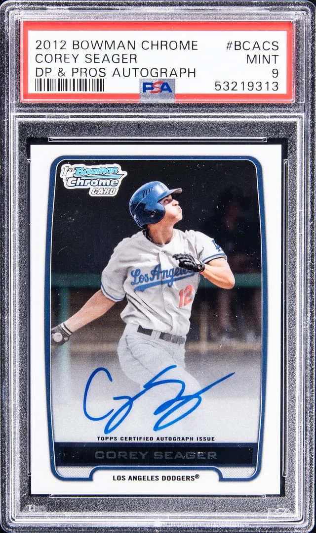 2012 Bowman Chrome Draft Corey Seagerq Picks and Prospects Autograph #BCA-CS card image
