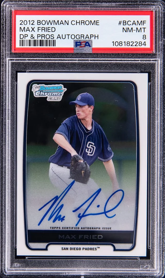 2012 Bowman Chrome Draft Max Fried Picks & Prospects Autograph #BCA-MF card image
