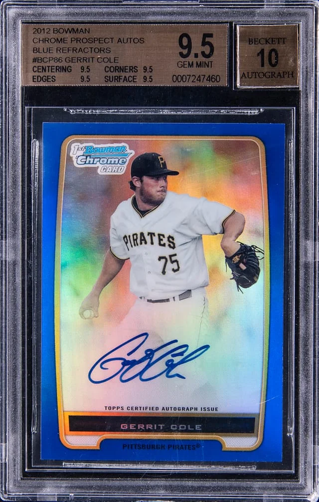 2012 Bowman Chrome Gerrit Cole Prospect Autographs #BCP86 card image