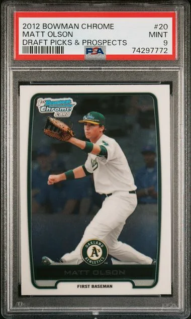 2012 Bowman Chrome Matt Olson Picks & Prospects #BDPP20 card image