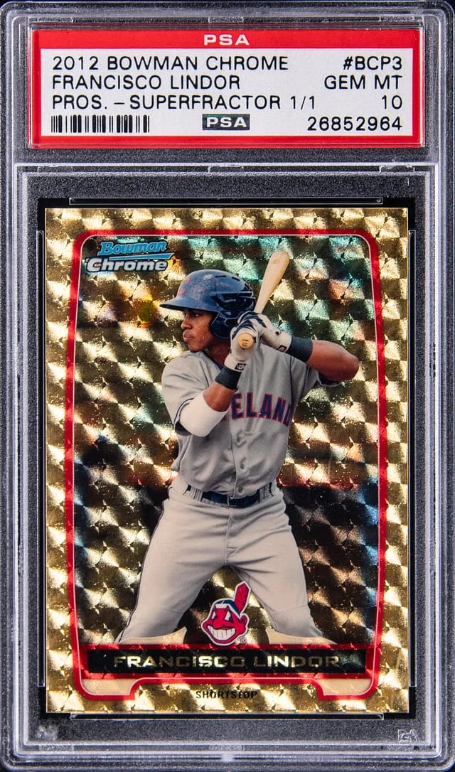 2012 Bowman Chrome Prospects Francisco Lindor SuperFractor #BCP3 card image