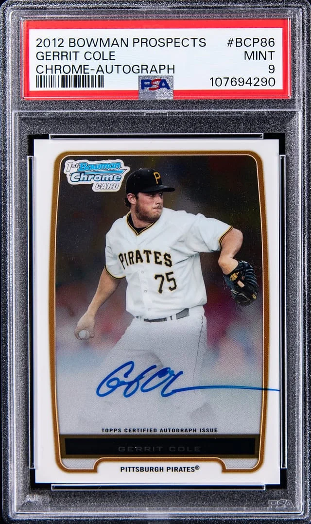 2012 Bowman Chrome Prospects Gerrit Cole Autograph #BCP86 card image