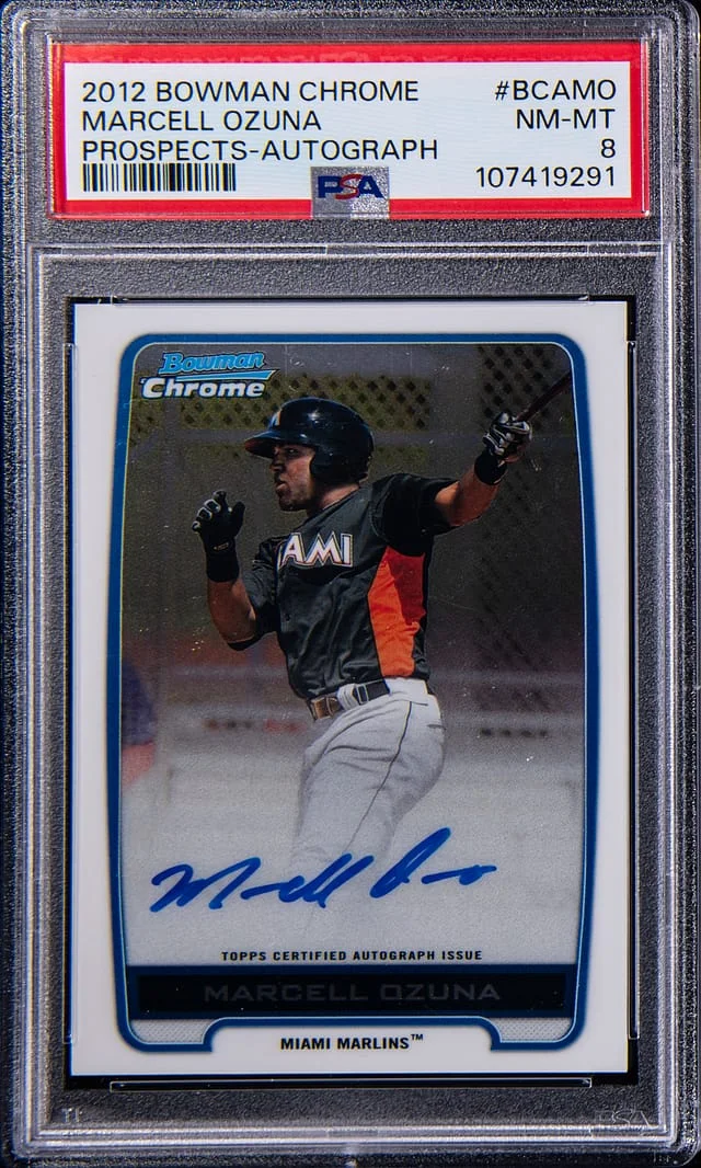 2012 Bowman Chrome Prospects Marcell Ozuna Autograph #BCA-MO card image