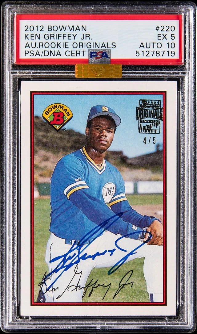 2012 Bowman Ken Griffey Jr. Autograph Originals #220 card image