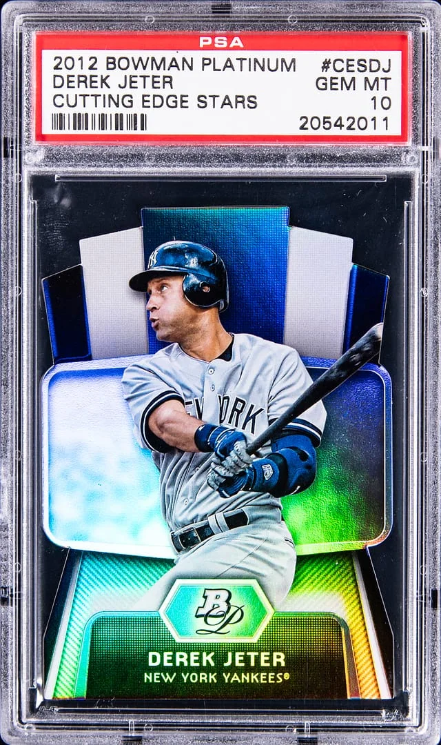 2012 Bowman Platinum Derek Jeter Cutting Edge Stars #CES-DJ card image