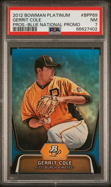 2012 Bowman Platinum Gerrit Cole Prospects Blue National Promo #BPP69 card image