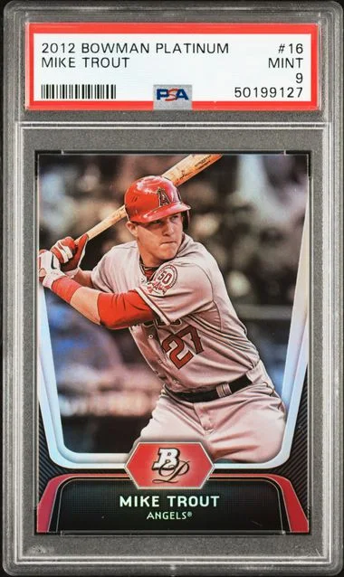 2012 Bowman Platinum Mike Trout #16 card image