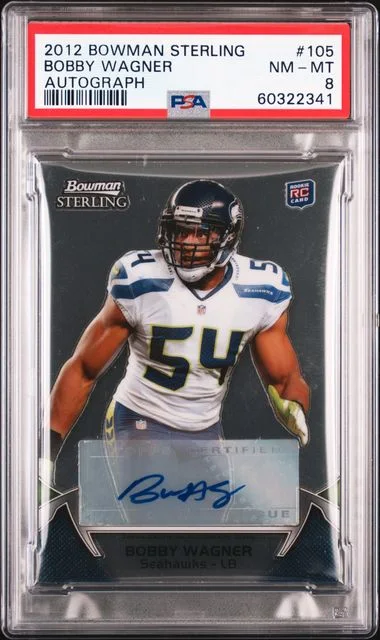 2012 Bowman Sterling Bobby Wagner Autograph #105 card image
