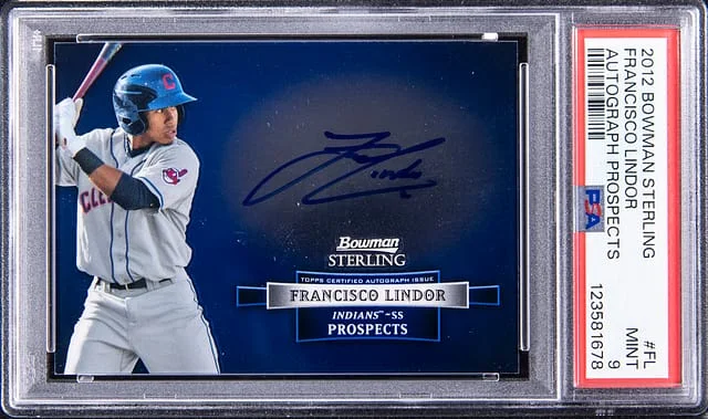 2012 Bowman Sterling Francisco Lindor Autograph Prospects #BSAP-FL card image