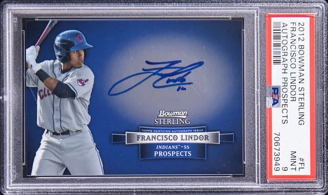 2012 Bowman Sterling Francisco Lindor Autograph Prospects #FL card image