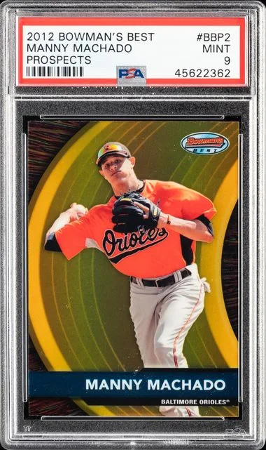 2012 Bowman's Best Manny Machado Prospects #BBP2 card image