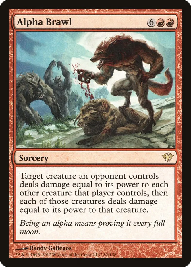 2012 Dark Ascension Alpha Brawl rare #82 unlisted card image