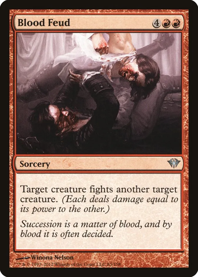2012 Dark Ascension Blood Feud uncommon #83 unlisted card image