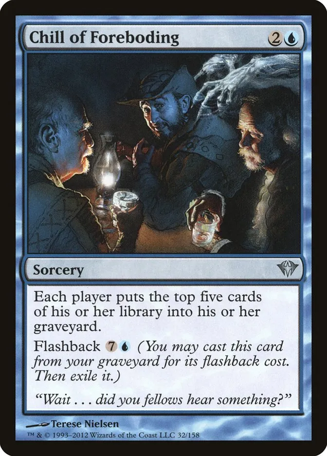 2012 Dark Ascension Chill of Foreboding uncommon #32 unlisted card image