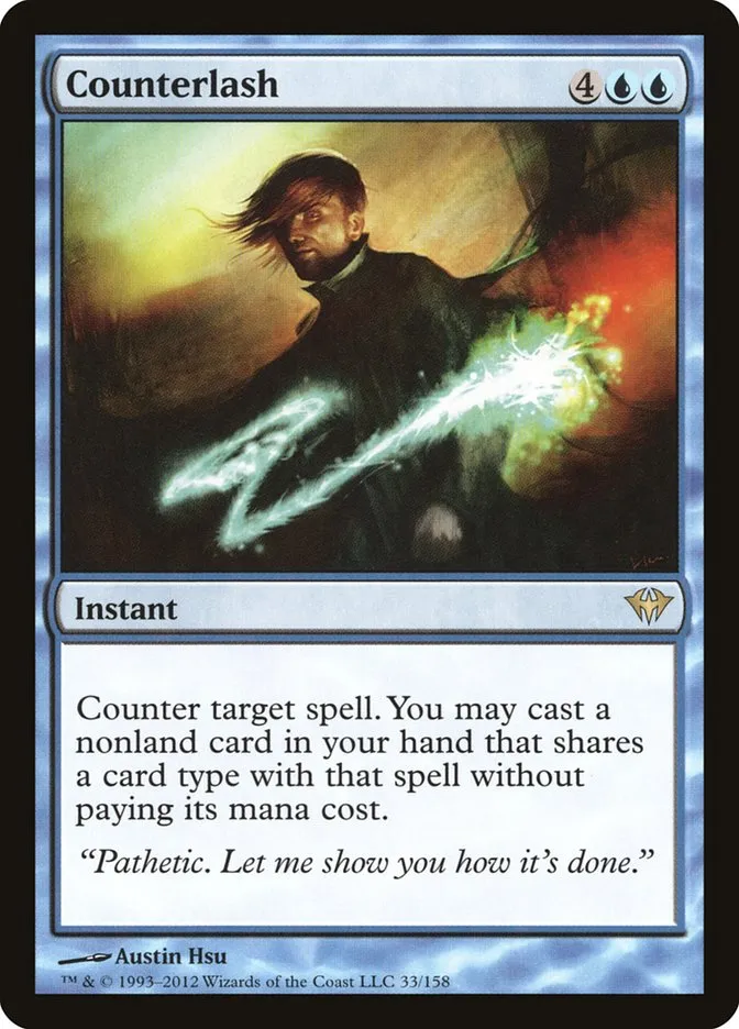 2012 Dark Ascension Counterlash rare #33 unlisted card image