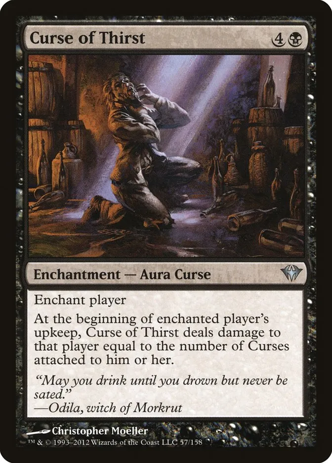2012 Dark Ascension Curse of Thirst uncommon #57 unlisted card image