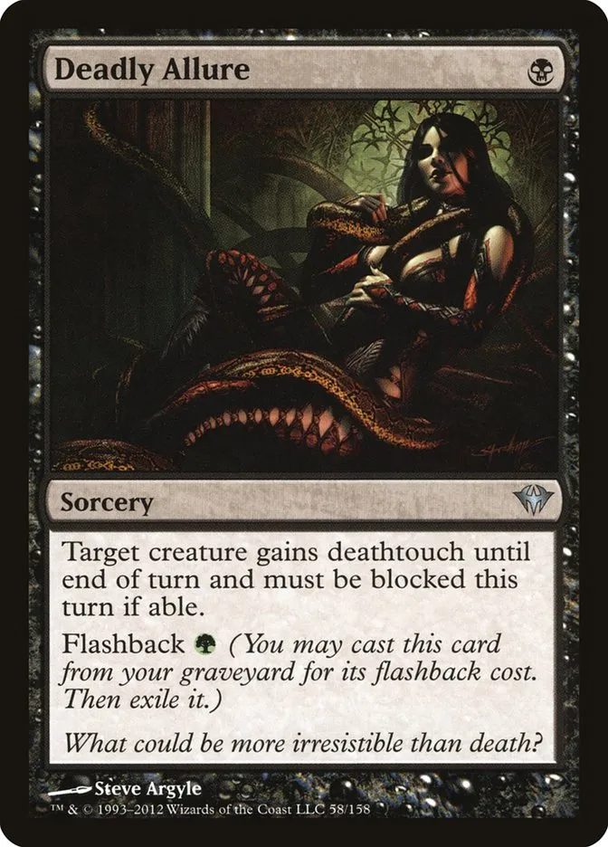 2012 Dark Ascension Deadly Allure uncommon #58 unlisted card image