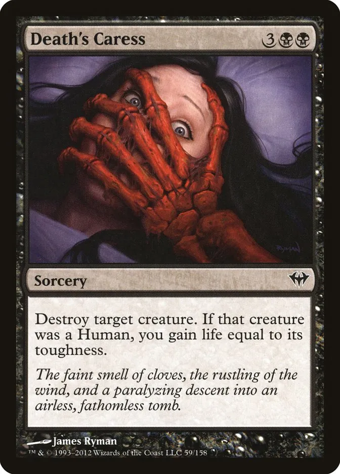 2012 Dark Ascension Death's Caress common #59 unlisted card image