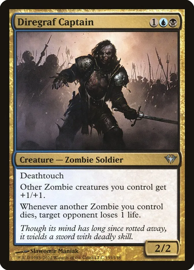 2012 Dark Ascension Diregraf Captain uncommon #135 unlisted card image