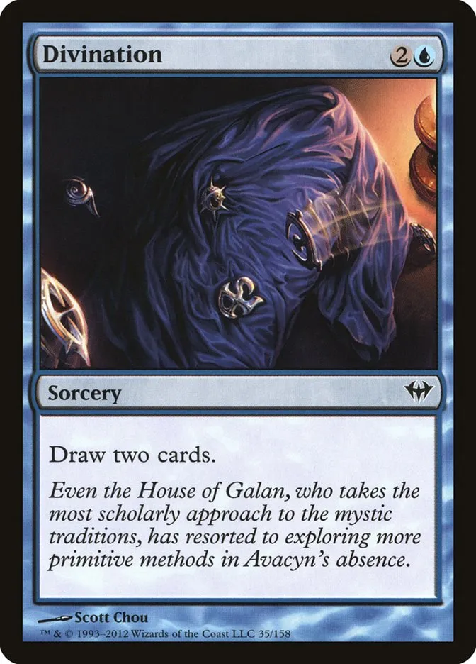 2012 Dark Ascension Divination common #35 unlisted card image