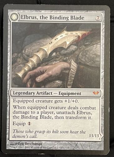 2012 Dark Ascension Elbrus, the Binding Blade // Withengar Unbound mythic #147 unlisted card image