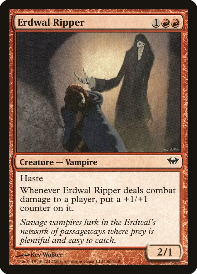 2012 Dark Ascension Erdwal Ripper common #86 unlisted card image