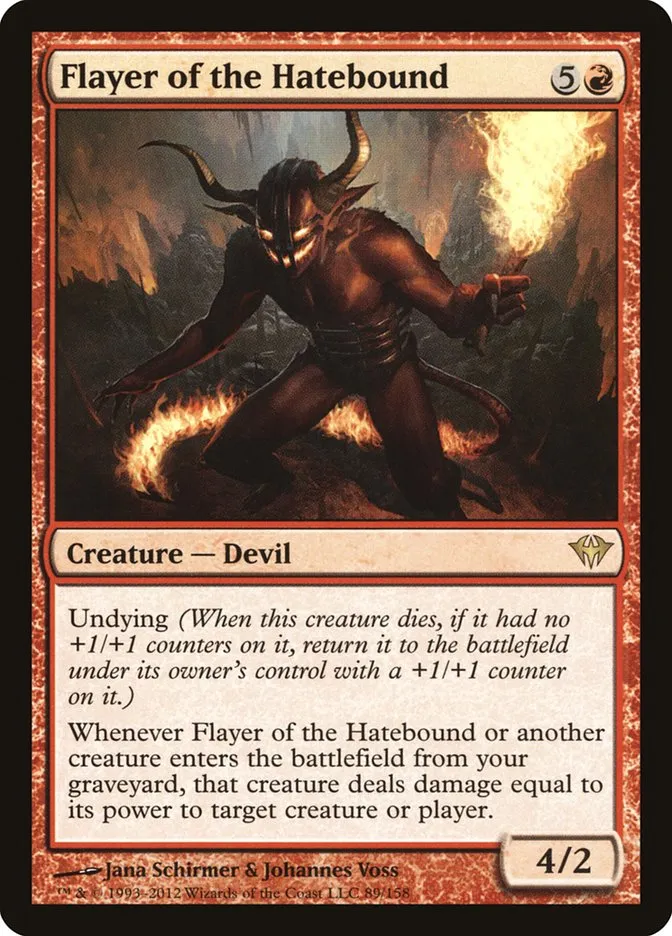 2012 Dark Ascension Flayer of the Hatebound rare #89 unlisted card image