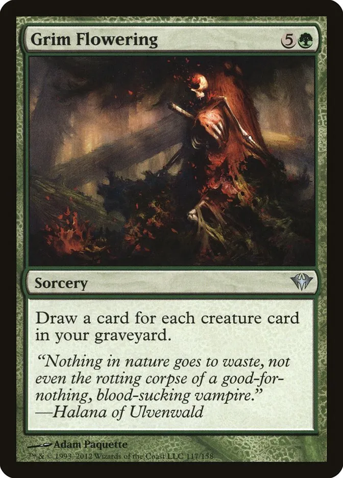 2012 Dark Ascension Grim Flowering uncommon #117 unlisted card image