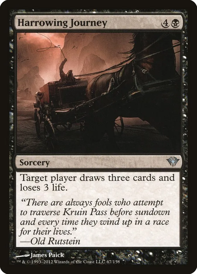 2012 Dark Ascension Harrowing Journey uncommon #67 unlisted card image