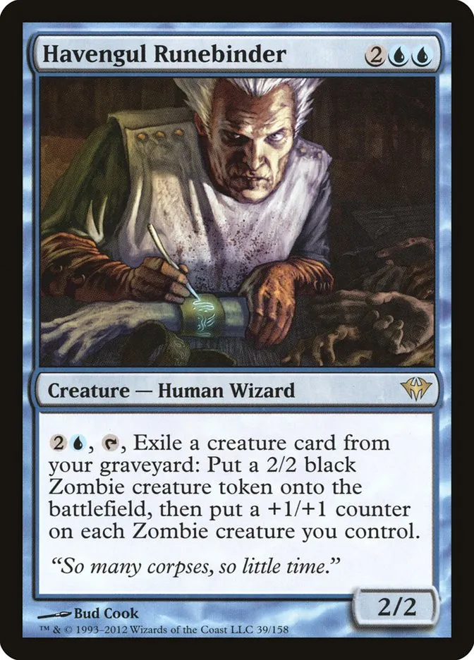 2012 Dark Ascension Havengul Runebinder rare #39 unlisted card image