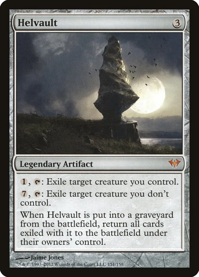 2012 Dark Ascension Helvault mythic #151 unlisted card image