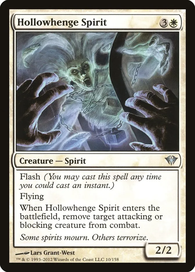 2012 Dark Ascension Hollowhenge Spirit uncommon #10 unlisted card image