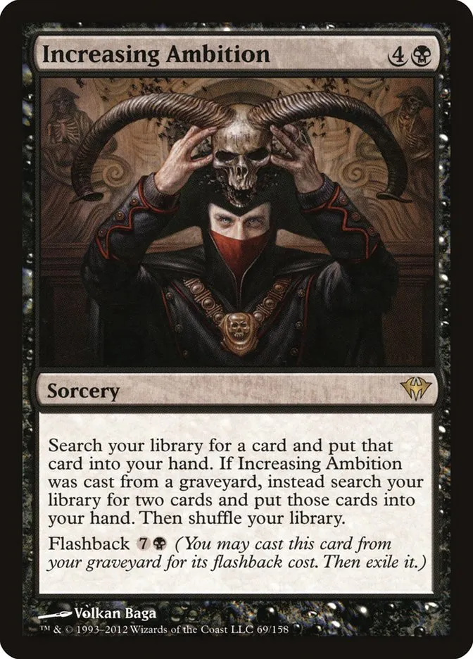 2012 Dark Ascension Increasing Ambition rare #69 unlisted card image