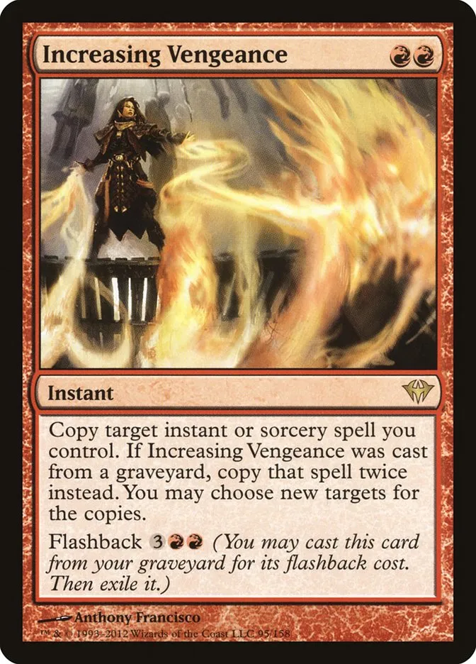 2012 Dark Ascension Increasing Vengeance rare #95 unlisted card image