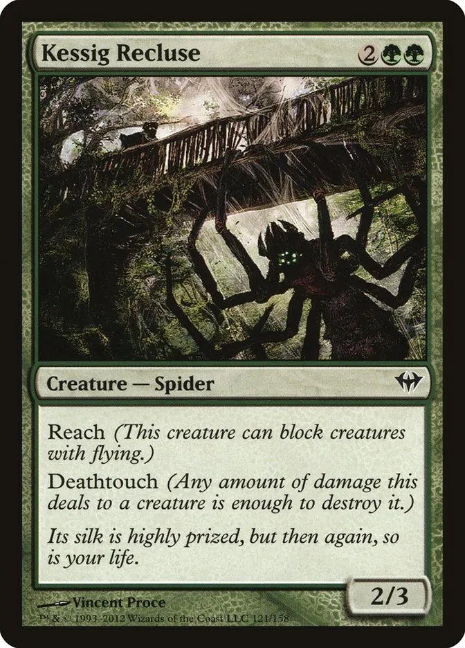 2012 Dark Ascension Kessig Recluse common #121 unlisted card image