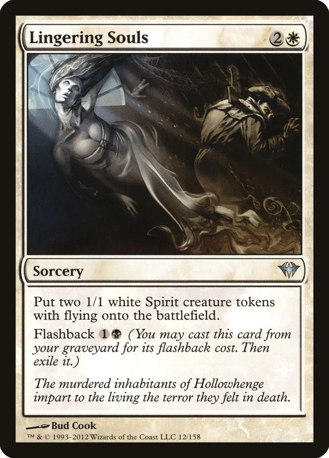 2012 Dark Ascension Lingering Souls uncommon #12 unlisted card image