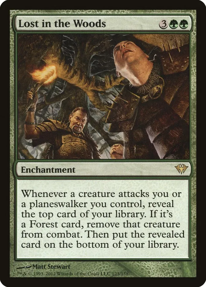 2012 Dark Ascension Lost in the Woods rare #123 unlisted card image