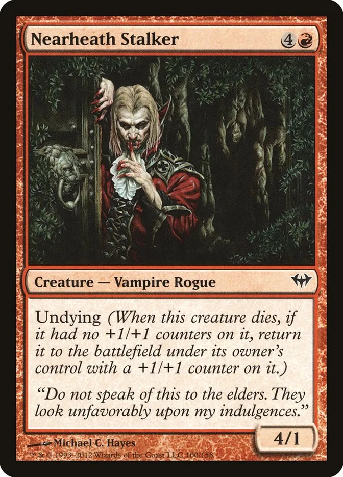 2012 Dark Ascension Nearheath Stalker common #100 unlisted card image
