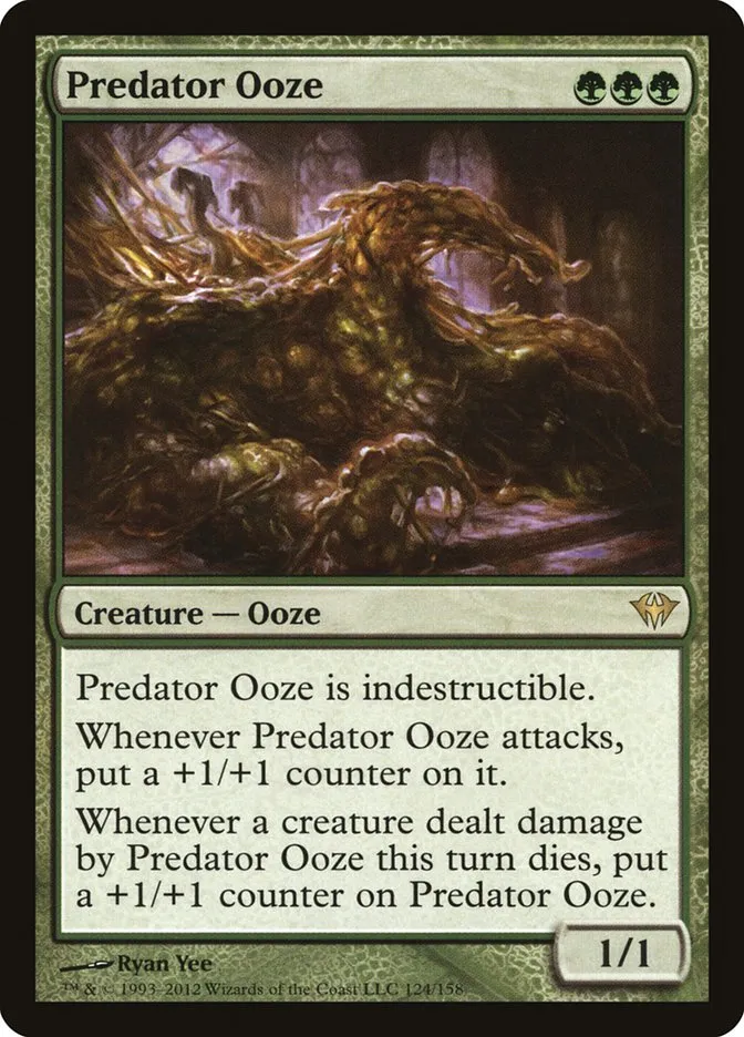 2012 Dark Ascension Predator Ooze rare #124 unlisted card image
