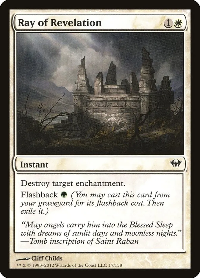 2012 Dark Ascension Ray of Revelation common #17 unlisted card image