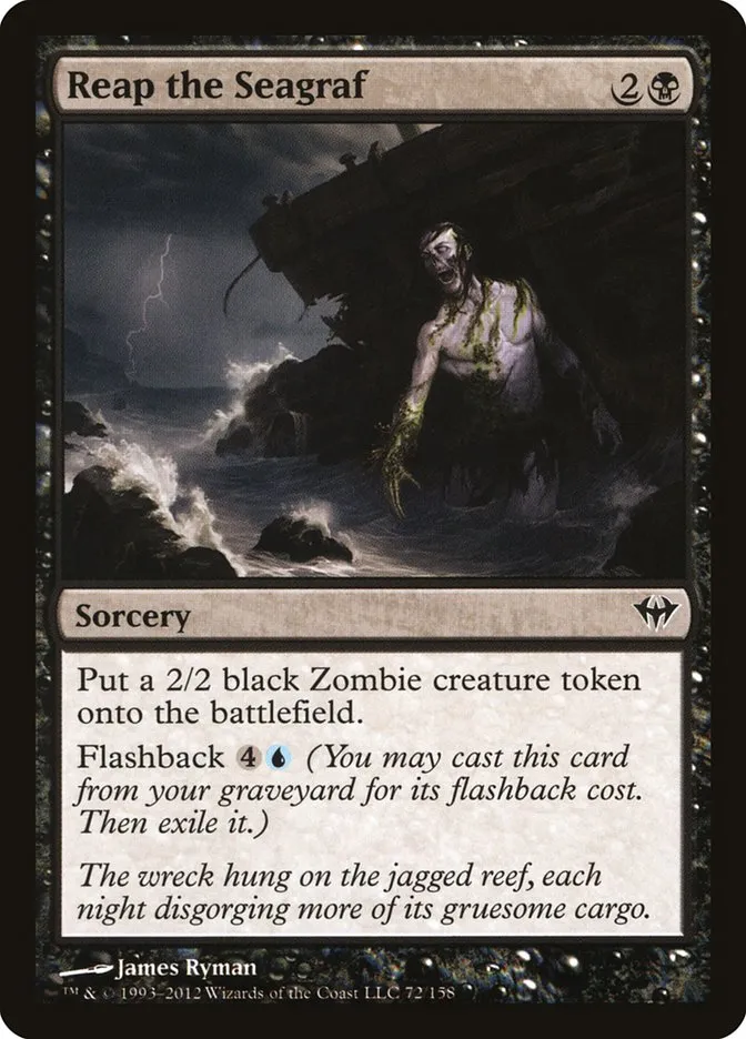 2012 Dark Ascension Reap the Seagraf common #72 unlisted card image