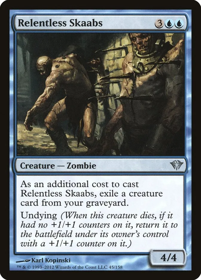2012 Dark Ascension Relentless Skaabs uncommon #45 unlisted card image
